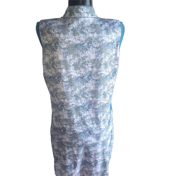 Maggie Lane White and Blue Sleeveless Polo Golf Top and Skort Set L - Picture 5 of 6